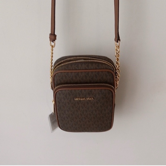 Michael Kors Handbags - NWT Michael Kors Dark Brown Crossbody Bag